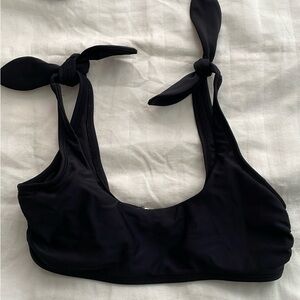 Xhilaration Black Bikini Top with Adjustable Straps